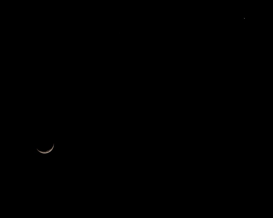 Venus and Moon